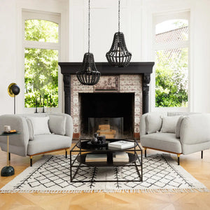 Masă de cafea Atmosphera Yoho, 90x90 cm, Negru