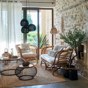 Masă de cafea Atmosphera Esther, lemn de mango, 2 bucăți