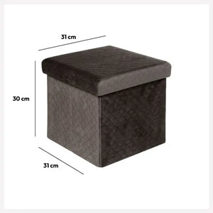 Puf pliabil 5five Mix &amp; Modul, Catifea, 31x31 cm