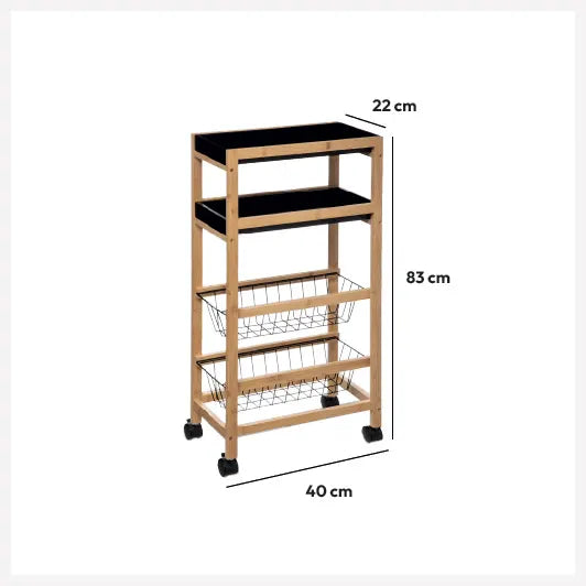 Cărucior de bucătărie 5five Blackwood, mic