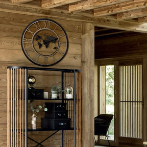 Ceas de perete Atmosphera Alessio, World, Ø67 cm, Metal