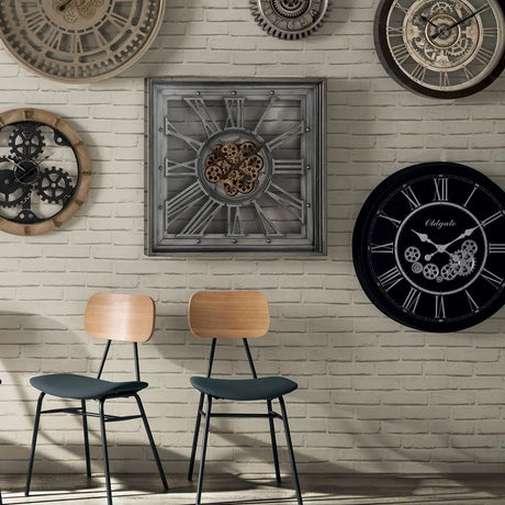 Ceas de perete Atmosphera Ezra, Mecanism, 80x80 cm, Metal