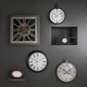 Ceas de perete Atmosphera Ezra, Mecanism, 80x80 cm, Metal