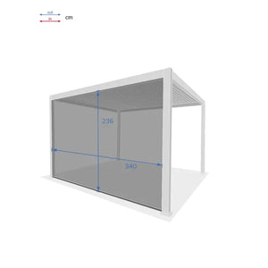 Щора за беседка Hesperide Evora, Тексалин, Графит, 3.6 m