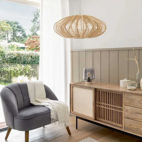 Lampă suspendată Tery, 57 cm, hârtie