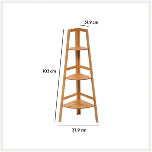 Raft de colț 5five Bambou, 3 niveluri