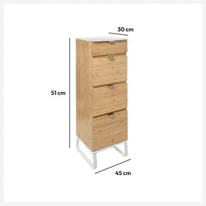 Dulap cu sertare 5five Levia, bambus