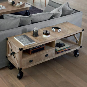 Comodă TV Atmosphera Silas, 140x40x58.5 cm, lemn de mango