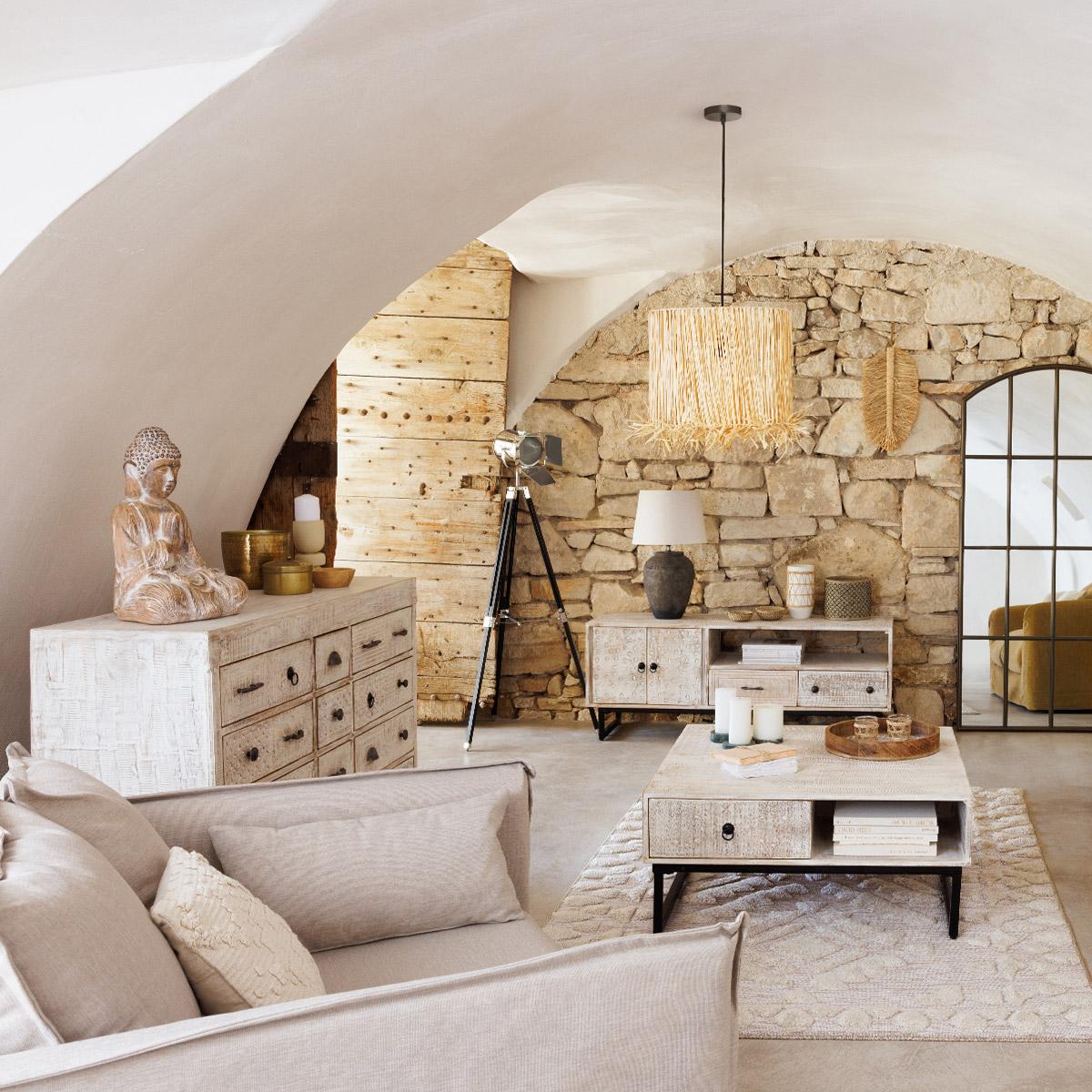 Comodă Atmosphera Ajay, 12 sertare, lemn de mango