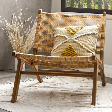 Pernă decorativă Atmosphera, 45x45 cm, ocru