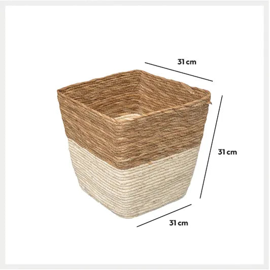 Cutie de depozitare 5five Mix &amp; Modul, Bicolor, Țesută, 31x31 cm
