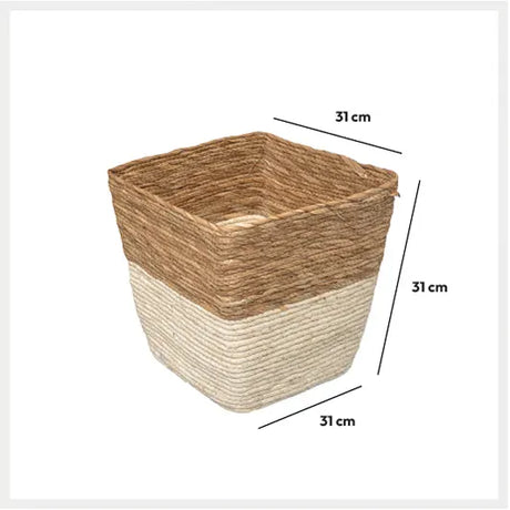 Cutie de depozitare 5five Mix &amp; Modul, Bicolor, Țesută, 31x31 cm