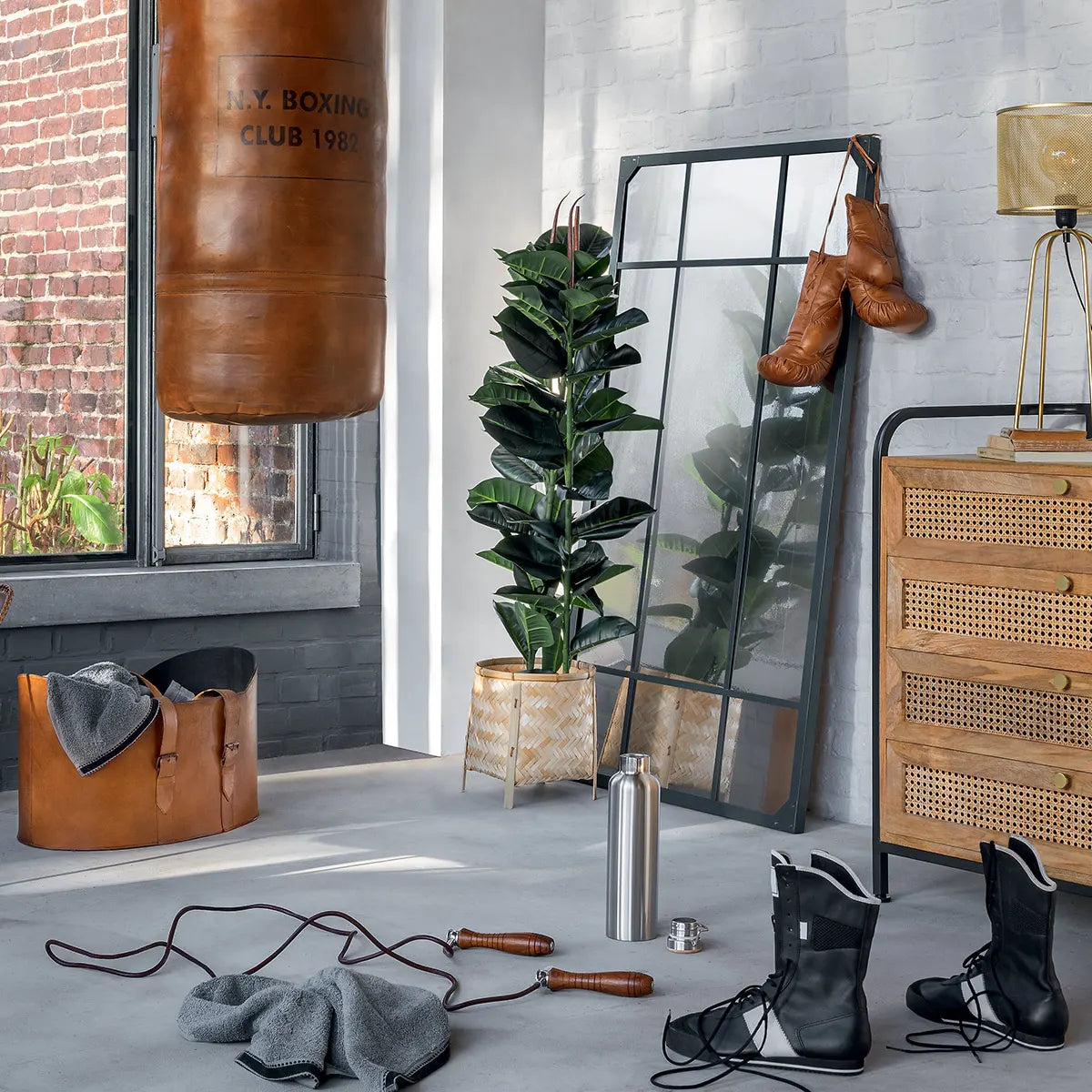 Plantă artificială Atmosphera, smochină de cauciuc, 120 cm