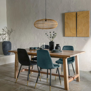 Lampă suspendată Atmosphere Loren, 60 cm, bambus