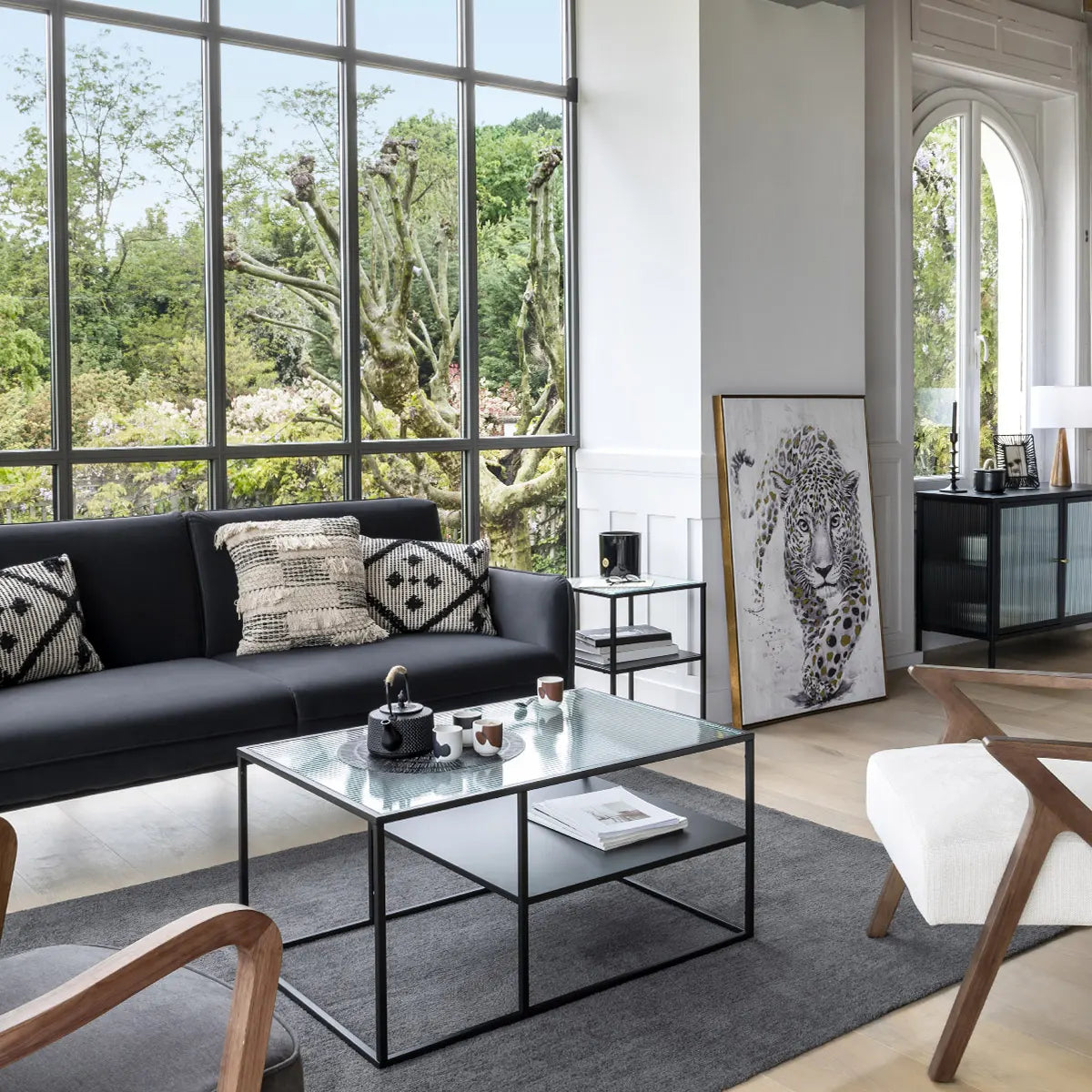 Figură decorativă Ozaria, rășină, 89 cm