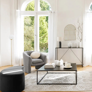 Masă de cafea Atmosphera Gota, 100x100 cm, Negru