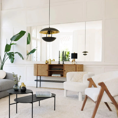 Atmosferă fotoliu Amza, Boucle, Alb, Heveia