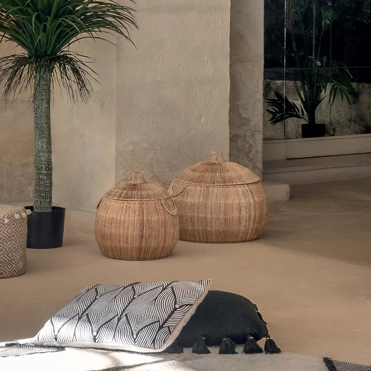 Set coșuri depozitare Atmosphera Balaya, A44/54 cm, 2 buc.