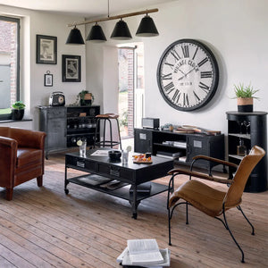 Masă laterală Atmosphera Diego, Negru, Mare