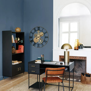 Ceas de perete Atmosphera Isea, Mecanism, Ø90 cm, Metal