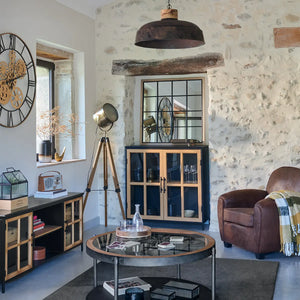 Ceas de perete Atmosphera Isea, Mecanism, Ø90 cm, Metal