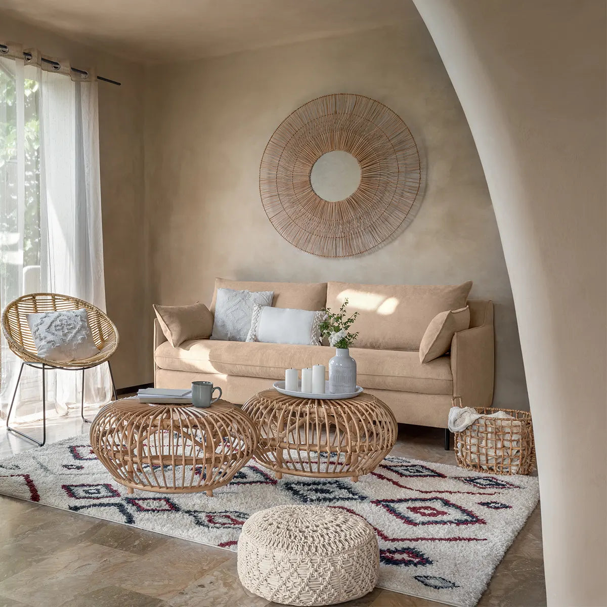 Oglindă atmosferă Lona, 112 cm