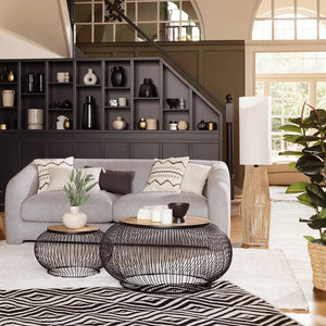 Lampion atmosphera Aissa, Lemn, Natural, 130 cm