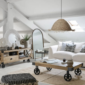 Lampă suspendată Atmosphera Sea, 56 cm, stuf