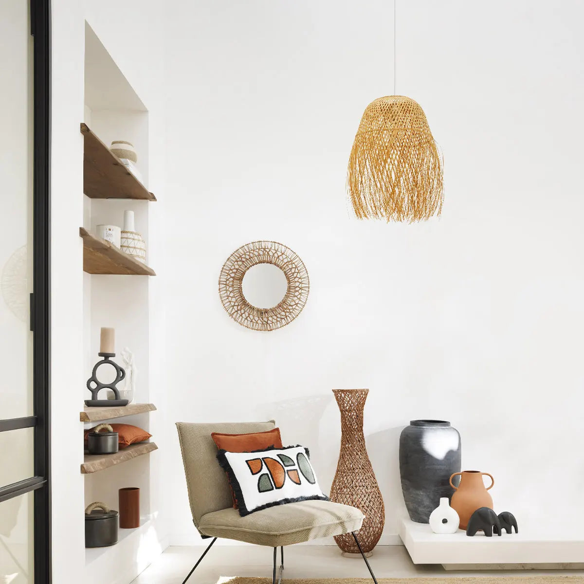 Lumânare parfumată Atmosphera Marty, Lemn de Guaiac, Ceramică, 600 g