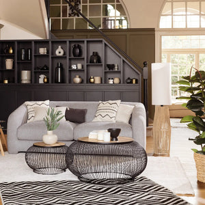 Canapea extensibilă cu trei locuri Atmosphera Guppy, 198x98x73 cm