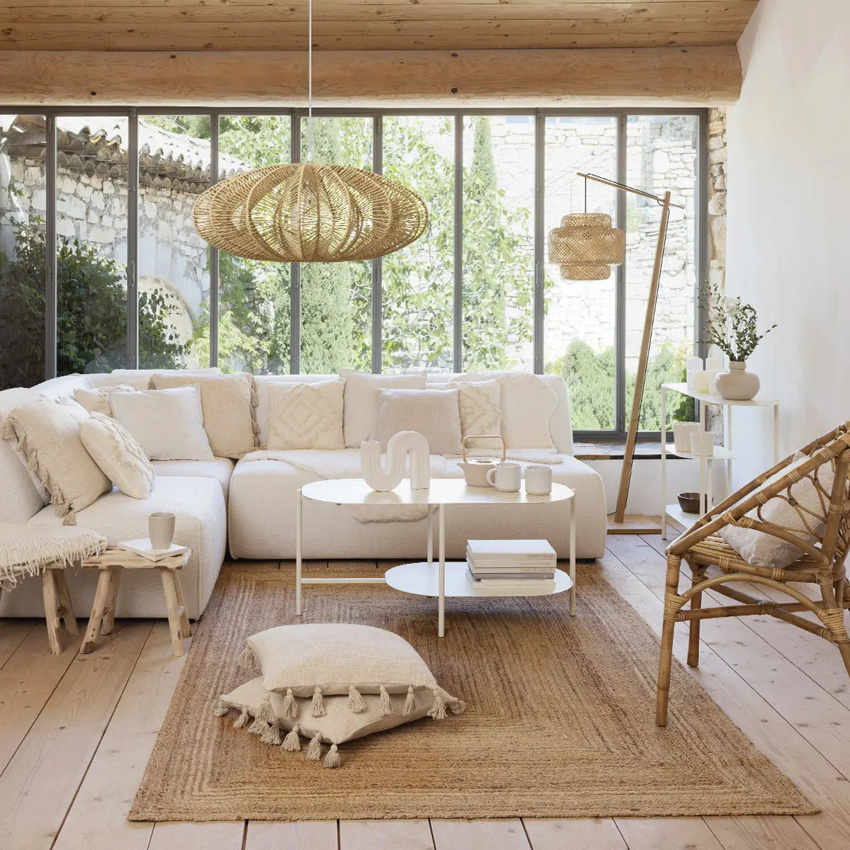 Vază Atmosphera Olme, Ceramică, Albă, 20 cm