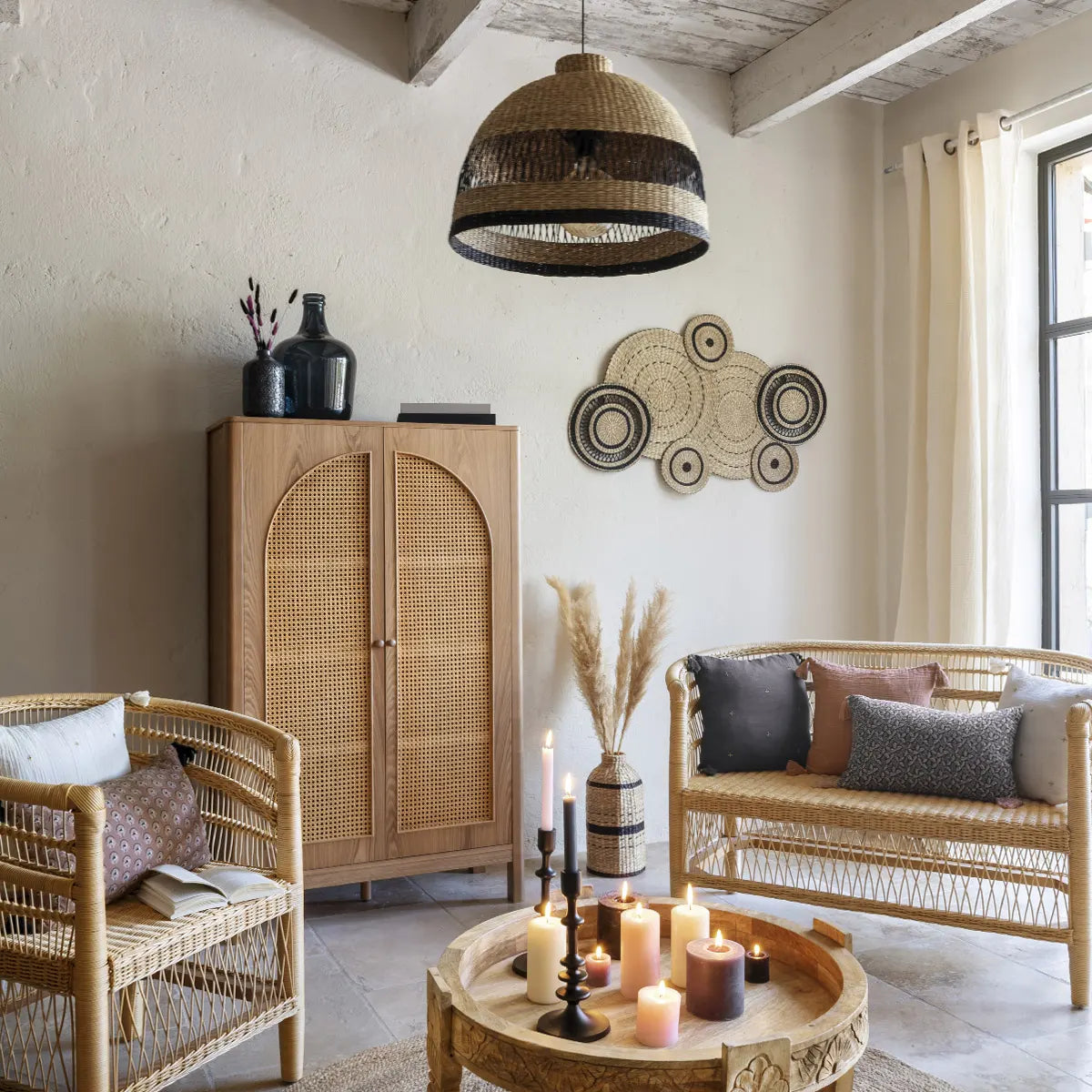 Fotoliu Atmosphere Malawi, mahon, 82 cm