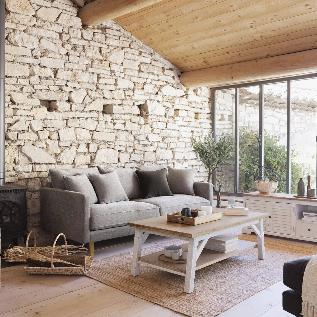 Masă de cafea Atmosphera Olbia, 120x70 cm, salcâm