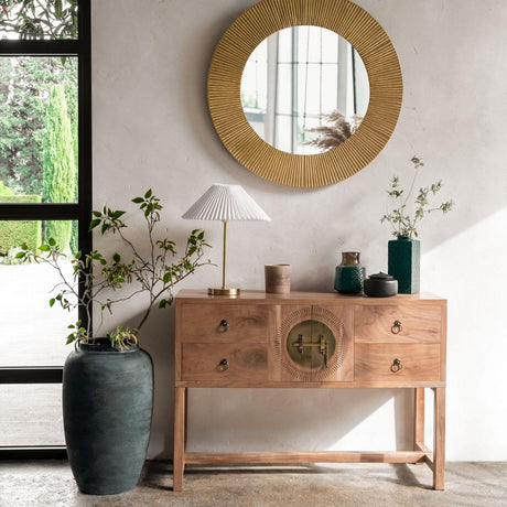 Masă consolă Atmosphere Jiling, 112 x 40 cm, salcâm