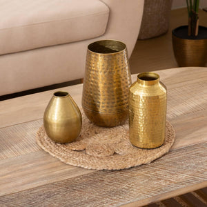 Vază atmosphera Gold, Metal, 23 cm