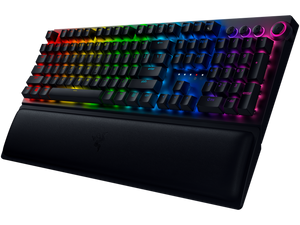 Tastatură de gaming Razer BlackWidow V4 Pro, switch-uri optice verzi, multicoloră