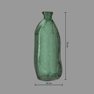 Vază Atmosphera Dame Jeanne, 73cm, sticlă, verde