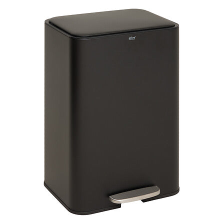 Кош за боклук 5five Delta, Метал, 50L, Черен