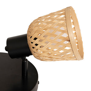 Lampă de tavan Atmosphere Lio, 25 cm, Metal. Bambus