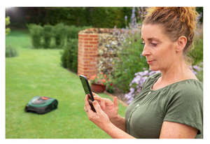 Mașină de tuns iarba robotizată Bosch Indego S 500, 18 V, 500 m2, Verde/Negru