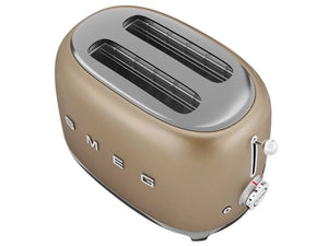 Prăjitor de pâine Smeg TSF01CHMEU, 950 W, 2 felii, Cremă