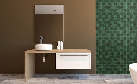 Стикери atmosphera Caro сquares, Зелен, 25×25 cm,2 бр