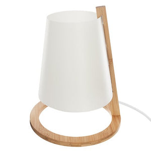Lampă de noapte Atmosphere Pita, 27 cm, bambus