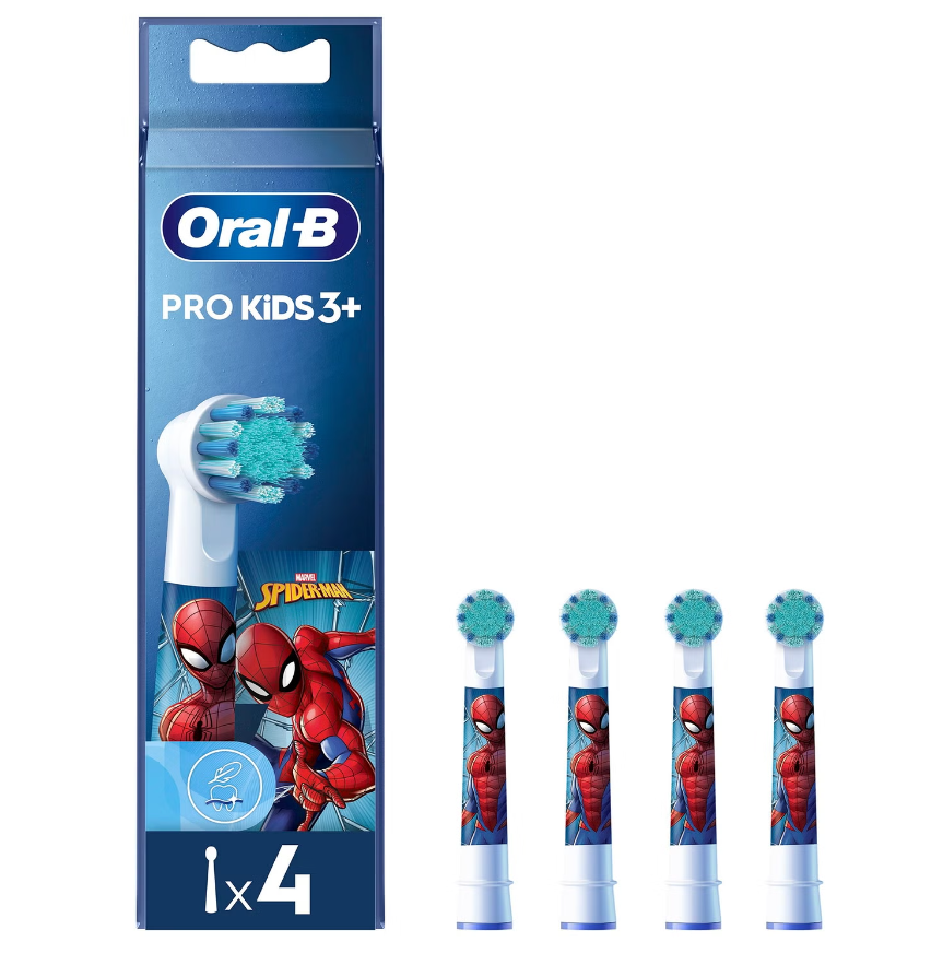 Cap de periuță de dinți electrică Oral-B Kids Spiderman 014052, 4 buc.