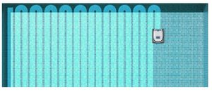 Robot de curățare a piscinei wireless AirRobo PC10, 3 motoare, 131 W, alb