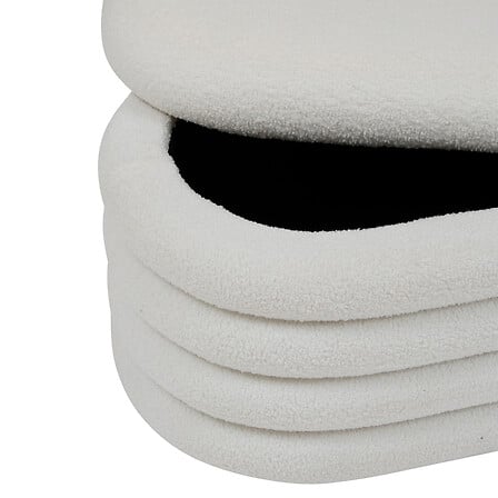 Bancă de depozitare Atmosphera Giulia, Boucle, Alb