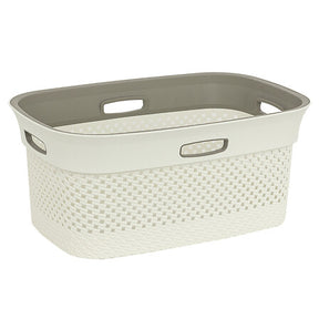 Кош за пране 5five, Полипропилен, 45L, Бежов