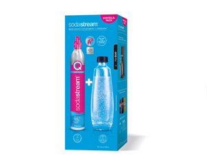 Sticlă de CO2 Sodastream, pentru dispozitive DUO, conectare rapidă, 60 l, carafă de sticlă inclusă, 1 l