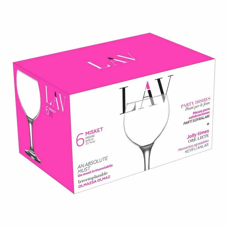 Set de pahare cocktail LAV Misket, 645 ml, 6 buc.