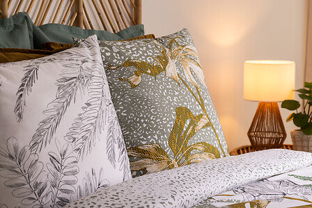 Lenjerie de pat Atmosphera Monstera, bumbac, 240x220 cm